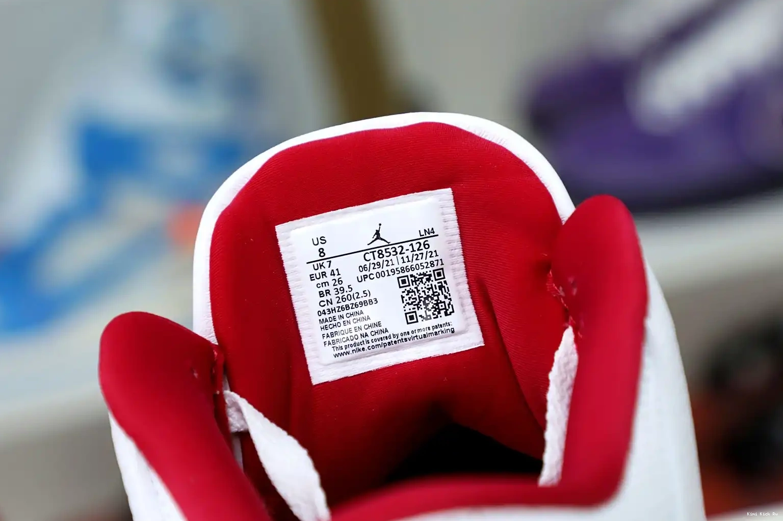 Kimikick 3 Red(CT8532-126） Retro Cardinal Air  Jordan 0717